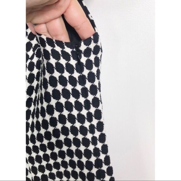 LOFT shift dress, black and white print, 2 petite - Picture 4 of 6